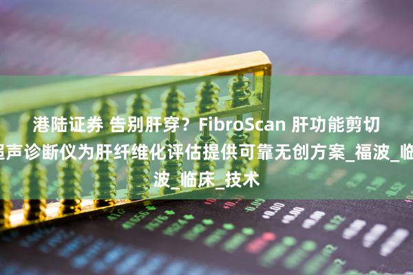 港陆证券 告别肝穿？FibroScan 肝功能剪切波量化超声诊断仪为肝纤维化评估提供可靠无创方案_福波_临床_技术